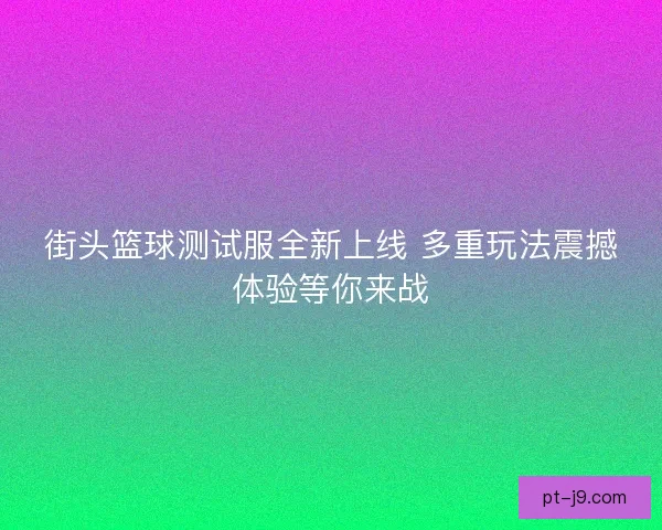 街头篮球测试服全新上线 多重玩法震撼体验等你来战